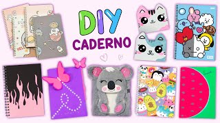 14 IDEIAS INCRÍVEIS DE CADERNOS DIY  CADERNOS ARTESANAIS  IDEIAS PARA CAPAS DE CADERNO [upl. by Waligore]