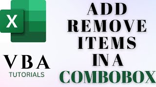 Excel VBA ComboBox Dynamically Add and Remove Items ✅ [upl. by Acul]