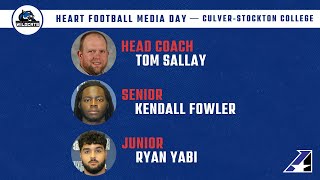 CulverStockton College  2024 Heart Football Media Day [upl. by Adivad]