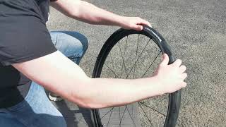 How to fit a Continental GP5000 tubeless tyre without levers [upl. by Yde239]