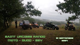 RANDO SAINT URCISSE MOTOQUADSSV 01 Septembre 2024 [upl. by Mojgan]