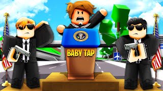 BABY TAP Became PRESIDENT In Brookhaven RP [upl. by Sikata]