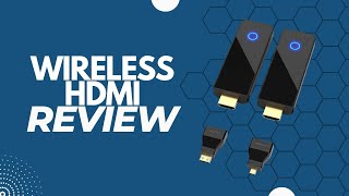 Review Wireless HDMI Transmitter and Receiver 1080P 60HZNot for 1080i 98FT DualBand WiFi [upl. by Rydder520]