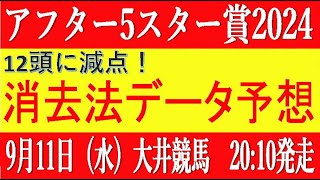 アフター5スター賞（大井競馬）⚠️12頭に減点！消去法データ予想 [upl. by Ocnarfnaig]