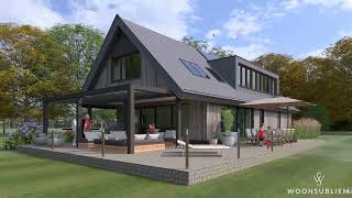 WoonSubliem 689 schuuroning te Vorden prefabhouse houtskeletbouw biobased [upl. by Neret]