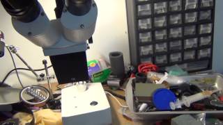 Soldering Microscope AmScope SE400z 10X20X Widefield Binocular Stereo Microscope Arm Stand [upl. by Nivlac237]