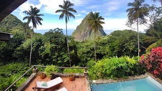 Jaco Pitons Villa Soufriere St Lucia  Overlooking Pitons [upl. by Vinna]