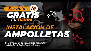 Instalación de ampolletas gratis en Autoplanet [upl. by Ailliw88]