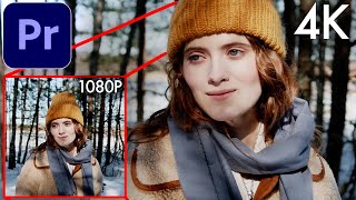 How to Downscale 4k Footage to 1080p in Adobe Premiere Pro Set vs Scale to Frame Size [upl. by Notnerb161]