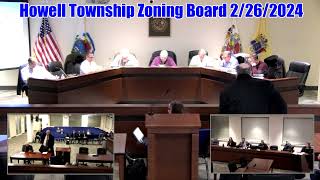 Howell Township Zoning Board Meeting 2262024 [upl. by Doowyah]