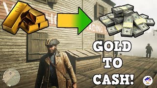 HOW TO SELL GOLD BARS IN RED DEAD REDEMPTION 2 AND ALL FENCE LOCATIONS [upl. by Alyos]