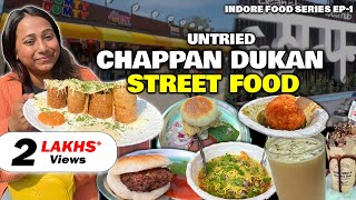 Untried INDORE STREET FOOD at Chappan56 Market  Johny Hot Dog Khopra Patties Dal Pakwan amp more [upl. by Brottman]