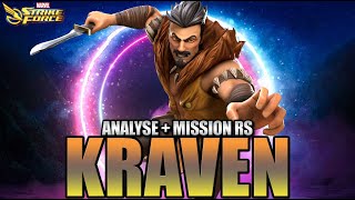 Mission RS  analyse amp reco  Kraven le chasseur  MARVEL Strike Force [upl. by Revolc389]