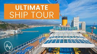 Costa Diadema ULTIMATE Walking Ship Tour  All public spaces onboard 2024 [upl. by Brandie960]