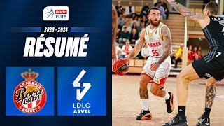 Monaco vs Lyon Villeurbanne  Résumé 20232024  LNB Officiel [upl. by Assirrec]