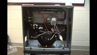 Ruud 90 Gas Furnace  Conversion to Horizontal Left with Left Vent [upl. by Bunny226]