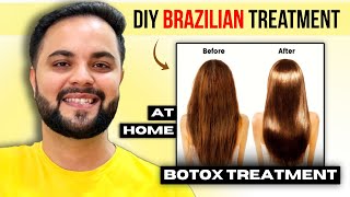 DIY Brazilian Keratin Treatment at Home  Botox Treatment at Home [upl. by Zinah]