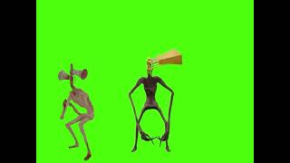 Siren head vs megaphone head green screen animation by hd vídeos [upl. by Pepper878]