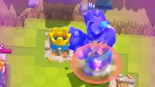 The NEW Evolution Mega Knight Can 1 Hit the King Tower Clash Royale april fools [upl. by Nahtanoy]