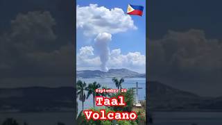 Phreatic Eruption 🇵🇭Taal Volcano Philvolcs Batangas volcano travel shortsyoutube stunning [upl. by Anauq]