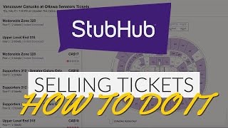 HOW TO LIST AND SELL TICKETS ON STUBHUB  THE COMPLETE GUIDE [upl. by Royd220]