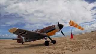 Hans Marseille MeBf109F 4 Replica Broome Final Sortie 2014 [upl. by Kosse345]