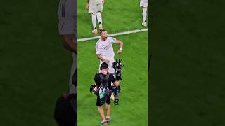 MBAPPÉ CON RABIA CELEBRANDO SU PRIMER DOBLETE EN EL REAL MADRID BERNABÉU football shorts [upl. by Conall]