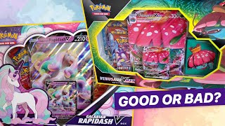 GOOD OR BAD Venusaur VMax amp Galarian Rapidash V Pokémon Card Unboxing [upl. by Zetrok837]