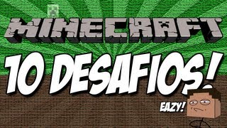 Minecraft  Mapa dos 10 Desafios [upl. by Hanyaz]