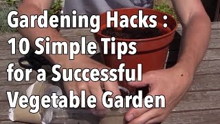 Gardening Hacks  10 Simple Tips for a Successful Vegetable Garden [upl. by Ebaj970]