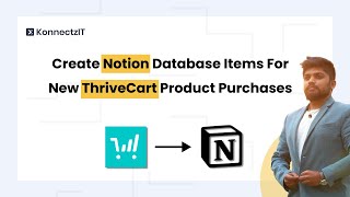 Create Notion Database Items for New ThriveCart Product Purchases [upl. by Amorete813]