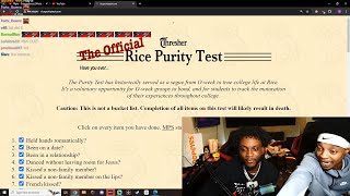 FlightReacts Gets Introduced To The Rice Purity Test 💀 [upl. by Ahcim]