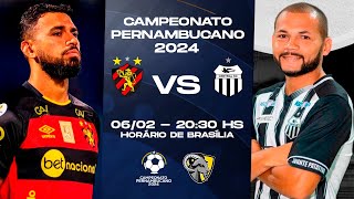 SPORT X CENTRAL  CAMPEONATO PERNAMBUCANO  AO VIVO E COM IMAGENS [upl. by Annaj904]