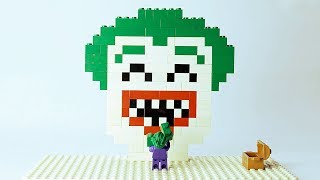 Lego Joker Brick Building Mosaic Superhero Animation [upl. by Agamemnon]