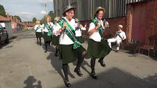 Silkstone Greens North West Morris dance quotWedding Bellesquot at Bromyard Folk Festival 2023 [upl. by Enomal]