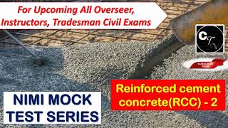 NIMI MOCK TEST SERIESFOURTH SEMESTER ITI DRAUGHTSMAN CIVILRCCCIVIL ENGINEERING EXAMS [upl. by Johst]