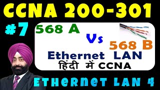 Cross cable and Straight cable in Networking  568a vs 568b  Ethernet LAN 4  CCNA 200301 Video 7 [upl. by Downe]