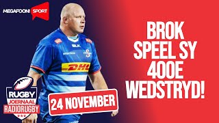 Rugbyjoernaal Brok speel sy 400e wedstryd  24 November 2023 [upl. by Ettenrahc386]