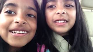 Two Cute Little Girls Singing Violin Song From Iddarammayilatho [upl. by Marx]