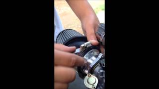 How to install an upgraded mini bike air filter [upl. by Asilat]