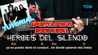 Como tocar  Apuesta Por El Rock and Roll  Heroes Del Silencio  Guitarra Tutorial [upl. by Leehar]