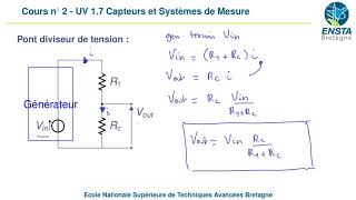 UV 17  Capteurs et systèmes de mesure  2017 2018  Cours n°2  Circuits Conditionneurs [upl. by Lowis]