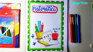 Caratula de MATEMATICAS paso a paso  Portadas Bonitas  Cover of Math [upl. by Annaynek408]