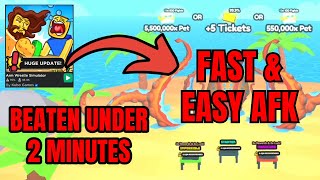 TUTORIAL How to AFK FARM the IMPOSSIBLE KRAKEN BOSS in Arm Wrestle Simulator [upl. by Elorac]