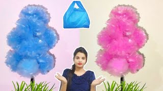 Plastic Ka Guldasta  Flowers Making With Plastic Bag  DIY Crafts  Carry Bag Flower Bouquet [upl. by Surbeck]