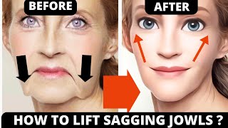 🛑 ANTIAGING FACE LIFTING EXERCISES FOR SAGGING SKIN JOWLS LAUGH LINES FOREHEAD DROOPY EYELIDS [upl. by Llenel]