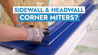 How to Install Inside amp Outside Corner Miters for Sidewall amp Headwall [upl. by Nyrroc482]