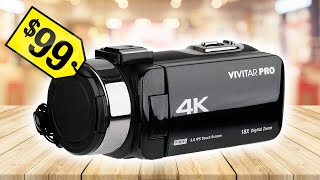 Walmart’s 99 4K camcorder  Is it good Vivitar 4K HD Digital Camcorder Review and unboxing [upl. by Reiche]