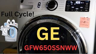 Complete Bedding Wash Cycle In GE Ultrafresh Washer GFW650SSNWW  StepByStep DIY Guide  PEDRO DIY [upl. by Whorton40]