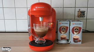 Bosch Tassimo Coffee Machine  Making a Tassimo Suchard Hot Chocolate [upl. by Okimik]